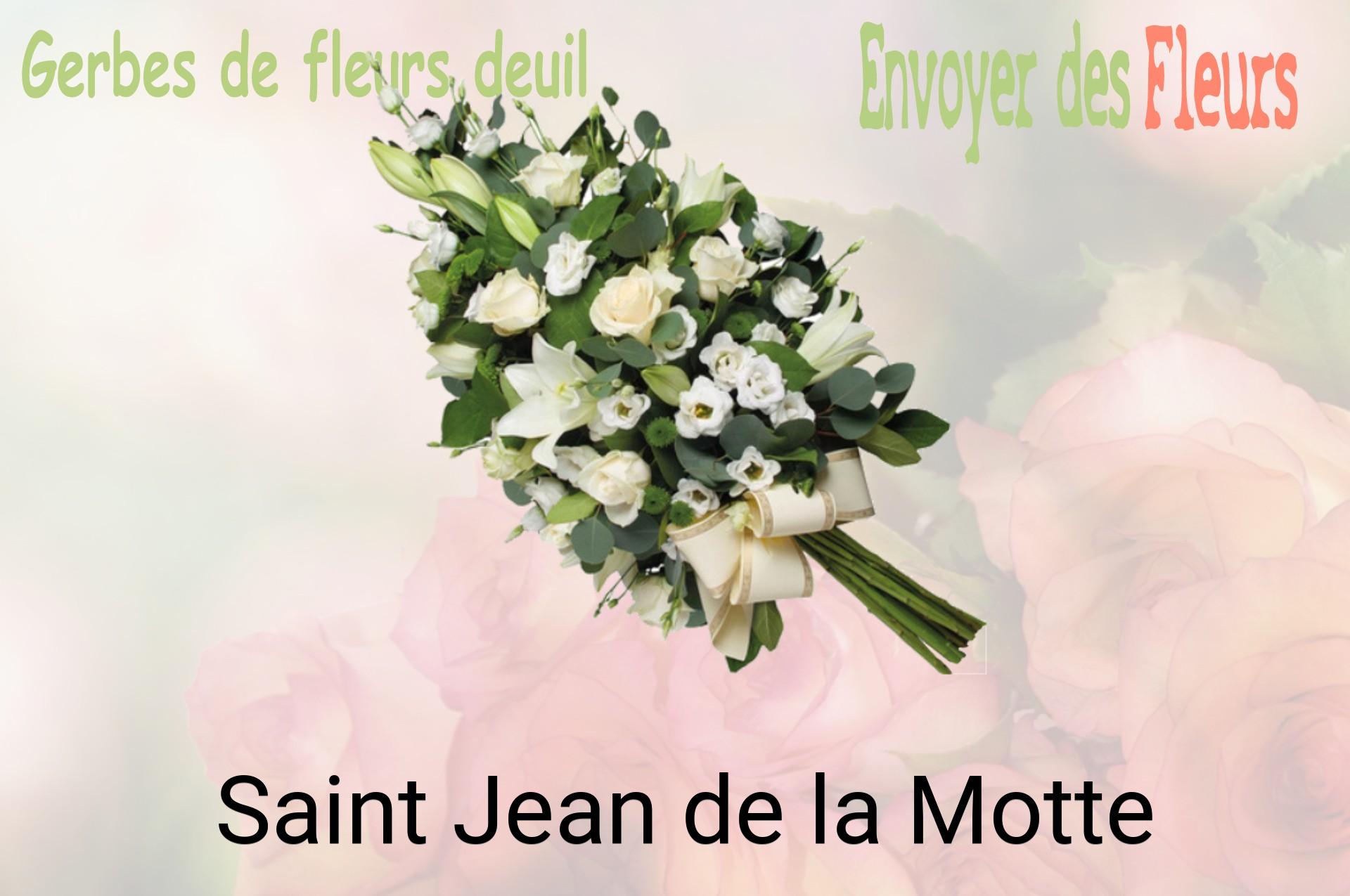 Gerbe de fleurs de deuil livrée à Saint-Jean-de-la-Motte
